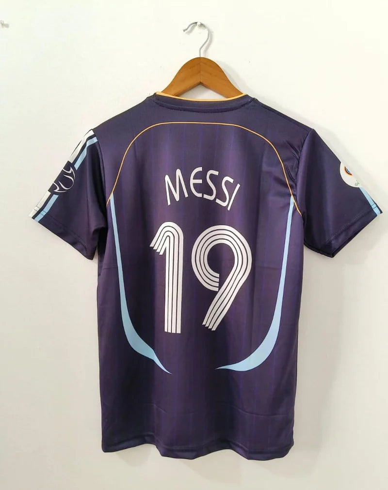 Argentina Messi Away Jersey - Half Sleeve & Embroidery