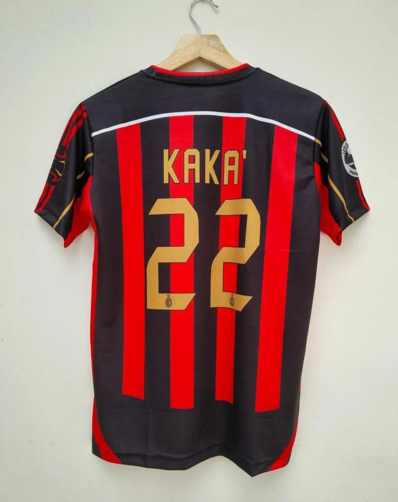 Milan 2006-07 Home Half Sleeve Embroidery KAKA (FS COLLAR EMBROIDERY)